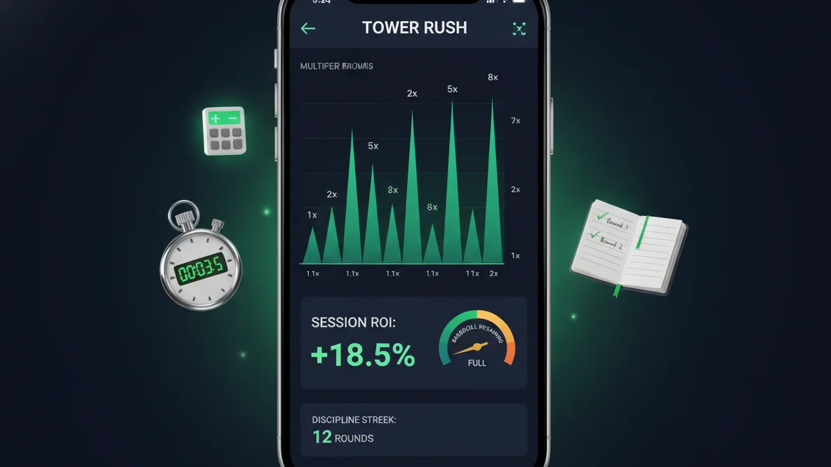 Illustration d’un relevé de session Tower Rush