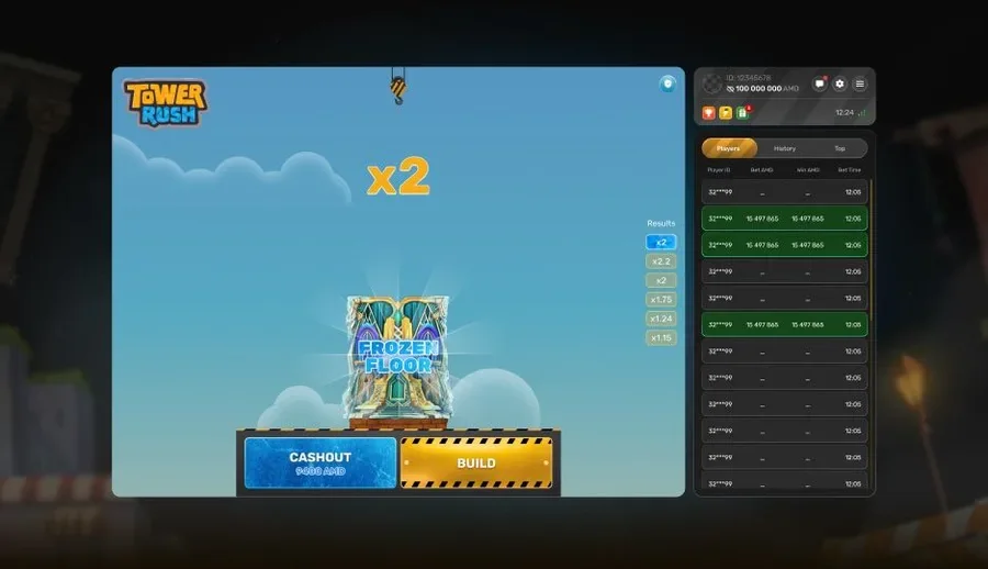 Original Tower Rush bonus gameplay