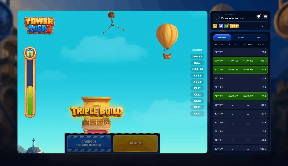 Triple Build banner in Tower Rush 2